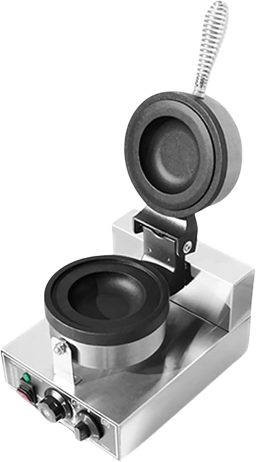 XEEAOFE Waffeleisen, 1200 W, 110 V, Silber, Waffel-Burger-Maker Mit Antihaftbeschichteten, Zeit- Und Temperaturregelung