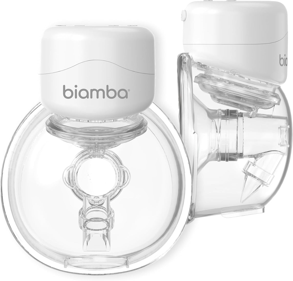 Biamba Brustpumpen, Schwarz, Pump Up Tragbare Milchpumpe, freihändig, kabelloser tragbarer Muttermilch-Extraktor