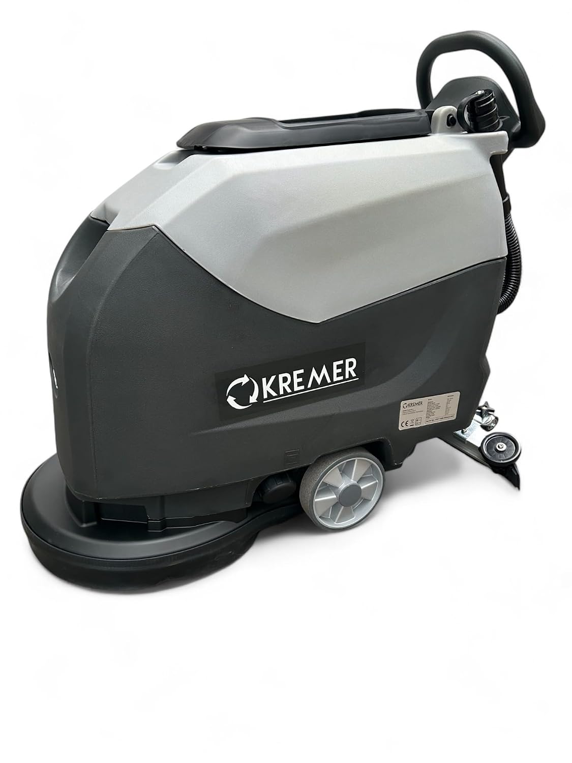 DeTec. Bodenreiniger, 100 Ah, 24 V, Schwarz, Akku Scheuersaugmaschine DT-FL60, Industrie & Gewerbe