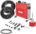 Anbull Rohrreinigungszubehör, 14.5m, 850 W, 22 mm, 16 mm, Schwarz, elektrische Rohrreinigungsmaschine mit 14m Ø22 mm