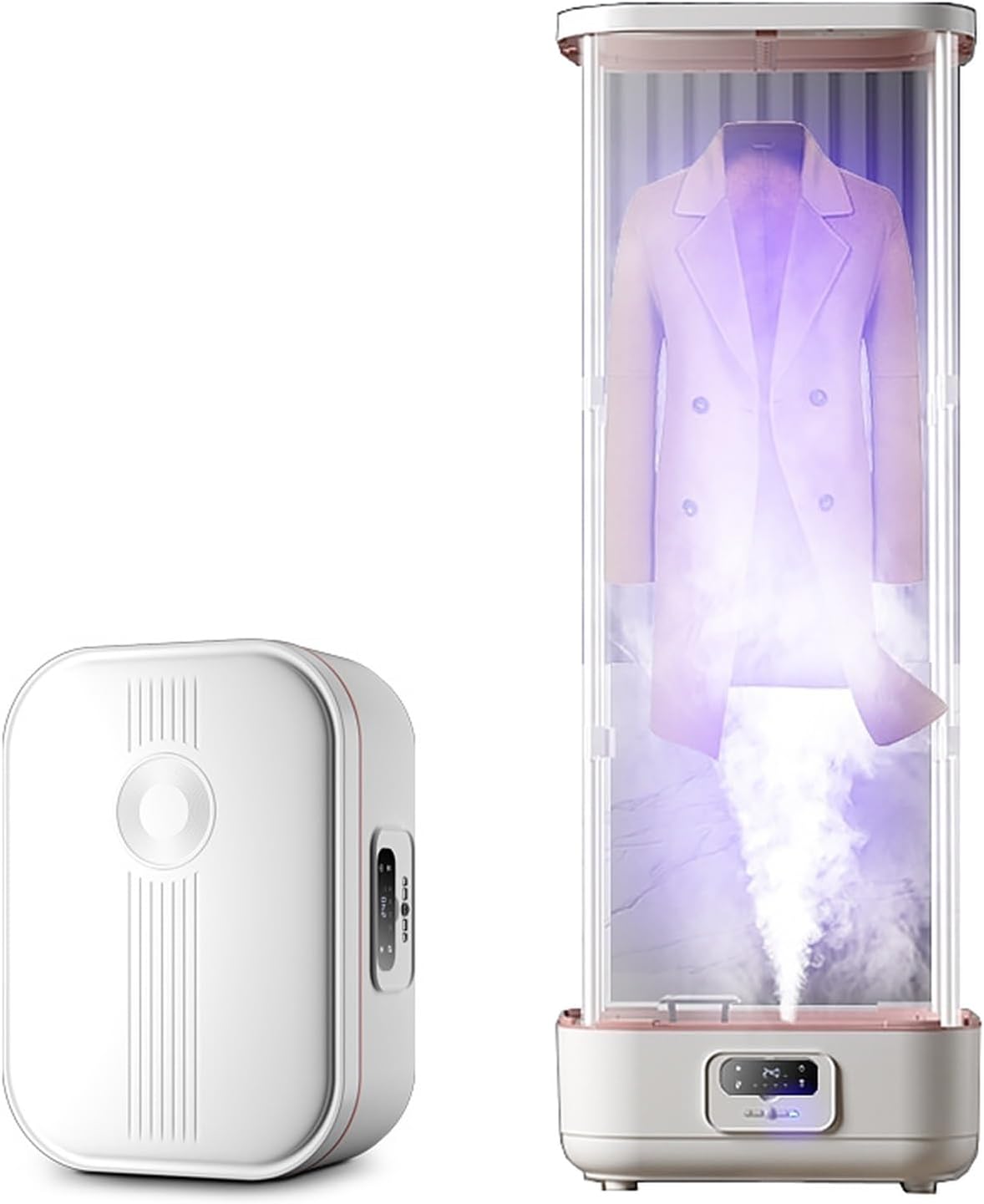YGWXYYZJ Dampfglätter, Grau, Smart Steamer, Portable Automatische Bügelmaschine, mit UV, zirkulierender 3D-Wärmefluss