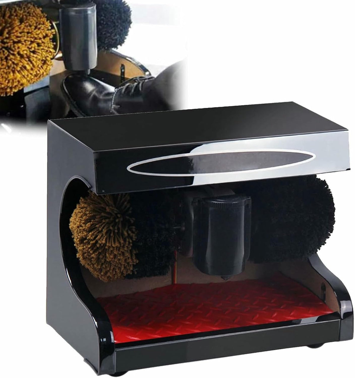 Automatische Fusspflege, Grau, Schuhpolierer Elektrische Schuhputzmaschine mit Induktion &