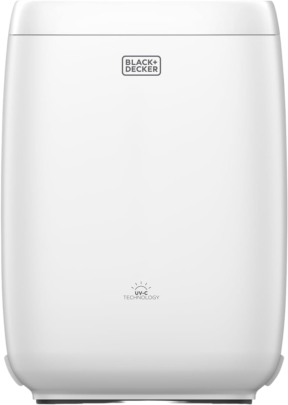 BLACK+DECKER Dunstabzugshaube, Schwarz, BXAP350E, Purificador de aire. Sensor de calidad del aire. Indicador