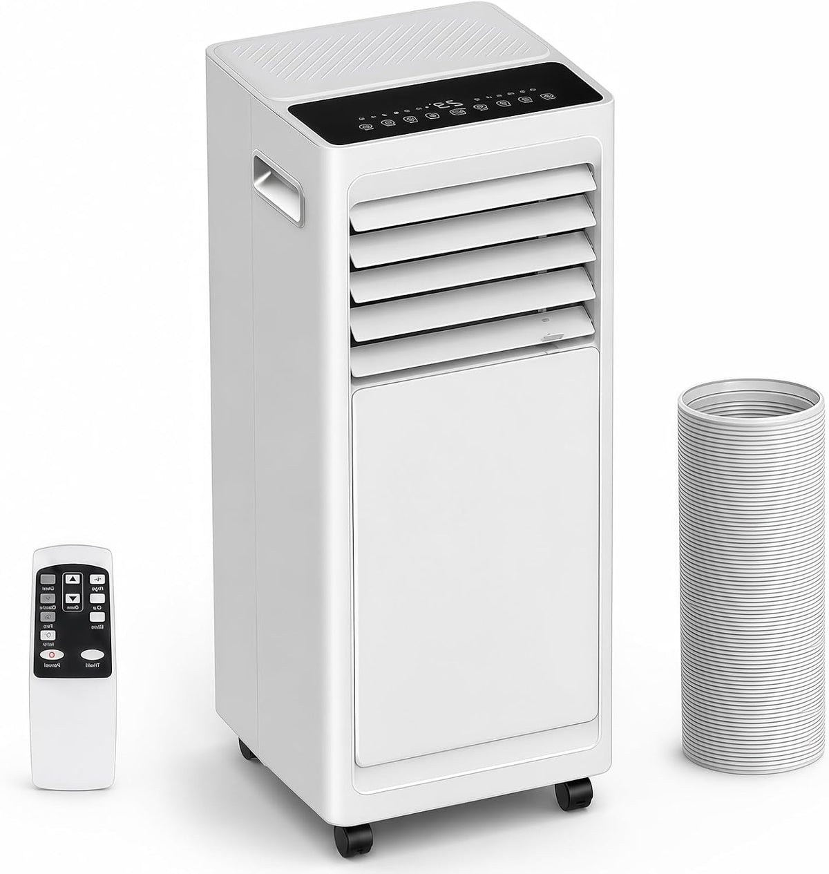 JIYINGHUI Mobiles Klimagerät, 1000 W, 2 L, Weiss, Klimaanlage Mobil 9000 BTU, 3 in 1 Kühlen Entfeuchten Ventilator