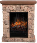 Home Deluxe Elektrokamin, 76,5 x 90,5 x 31,0 cm, Schwarz, CALOR - MGO-Kunststein - - 2 Heizstufen - Flammeneffekt