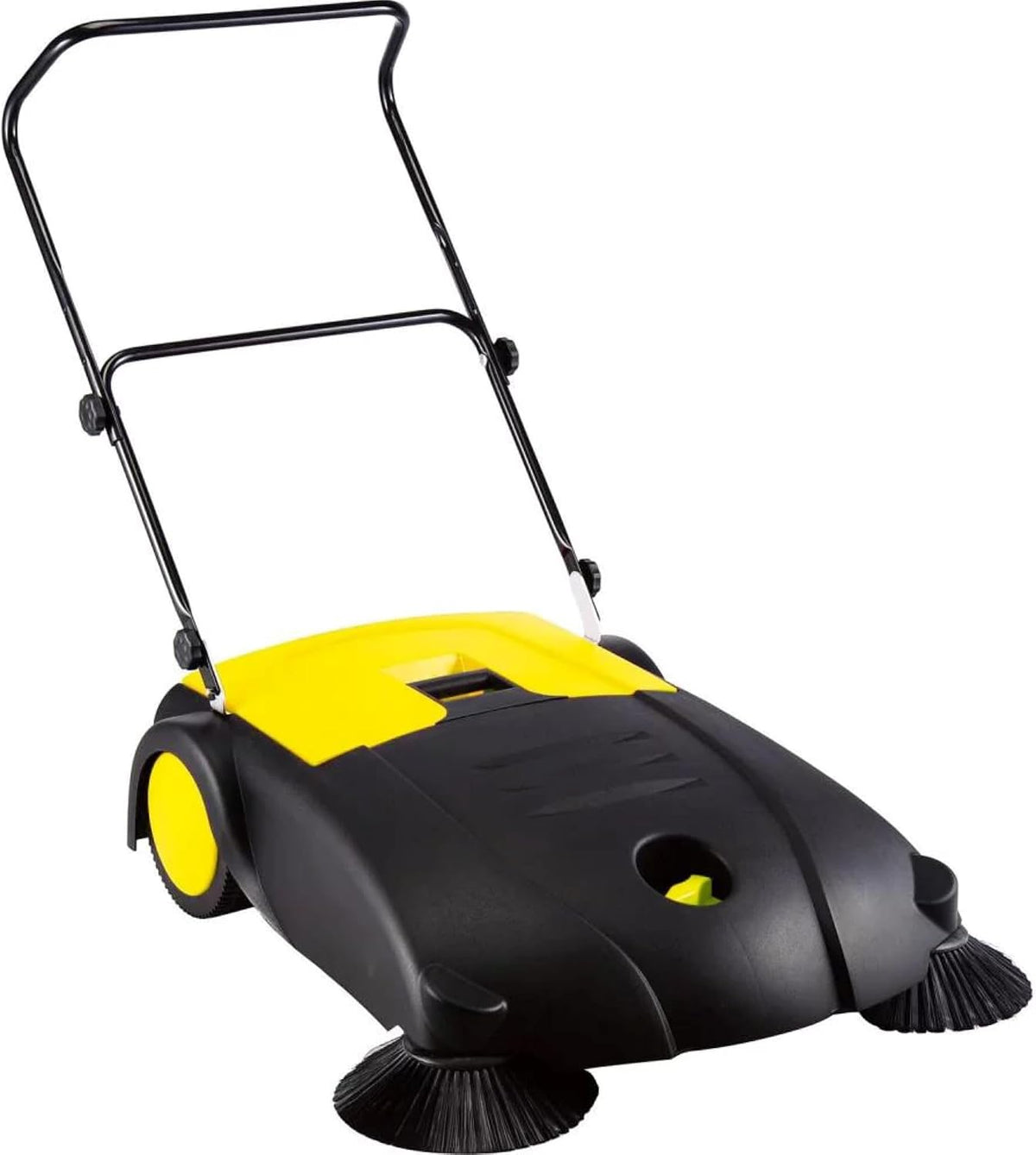 Syntrox Germany Kehrer, 80 cm, 40 l, Schwarz, Kehrmaschine Headus Breite & 2 Kehrbürsten, Gummiriemenantrieb, Effiziente Reinigung