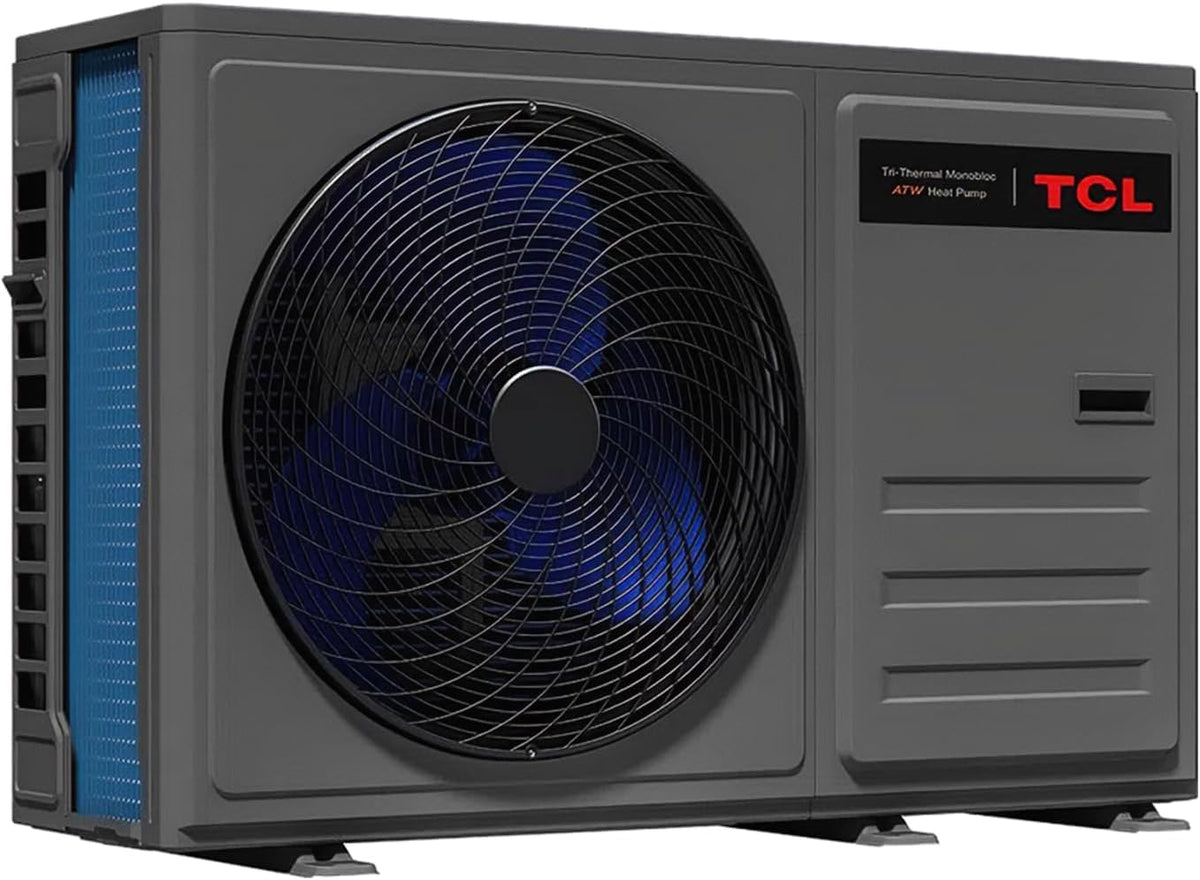 HANTECH Wärmepumpen, 12 kW, Schwarz, TCL R32 Tri-thermal Monoblock Wärmepumpe