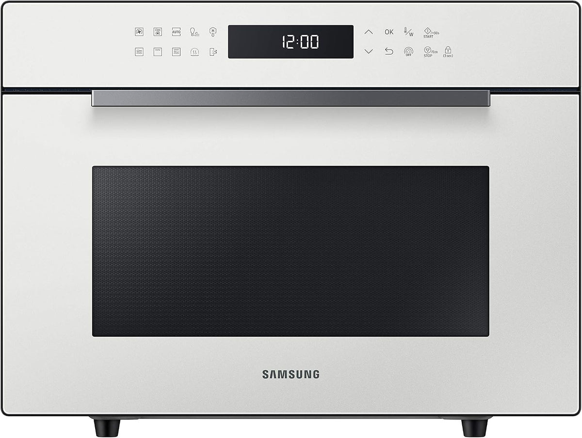 Samsung Mikrowelle, 40 x 48 cm, 1450 W, 900 W, 35 l, Schwarz/Silber, Glass Design MC35R8058CE/ET, Umluftgaren, Air Fry