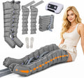 ZHNANDAMAI Fussmassagegeräte, Schwarz, Lymphdrainage Gerät Beine, Kompressionsmassagegerät mit 8 Luftkammern, Einstellbarer Druck 30