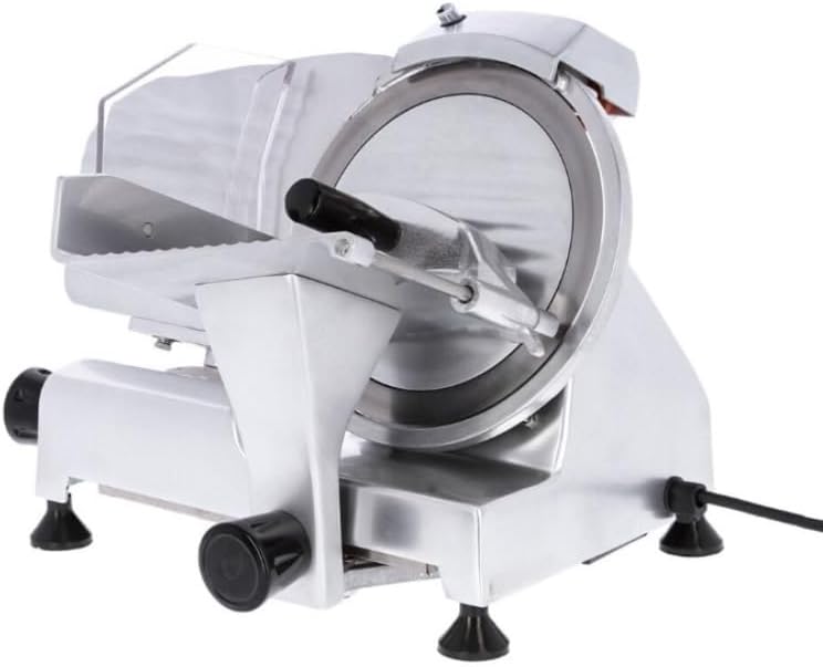 Fleischerschneider Allesschneider, 250 mm, 12 mm, Grau, mit Klinge, Profischneider, präziser Schnitt für Fleisch und Schinken
