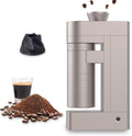 Femobook Elektrische Kegelmühlen, Schwarz, A4 Elektrische Kaffeemühle mit Kegelmahlwerk, Champagnergold