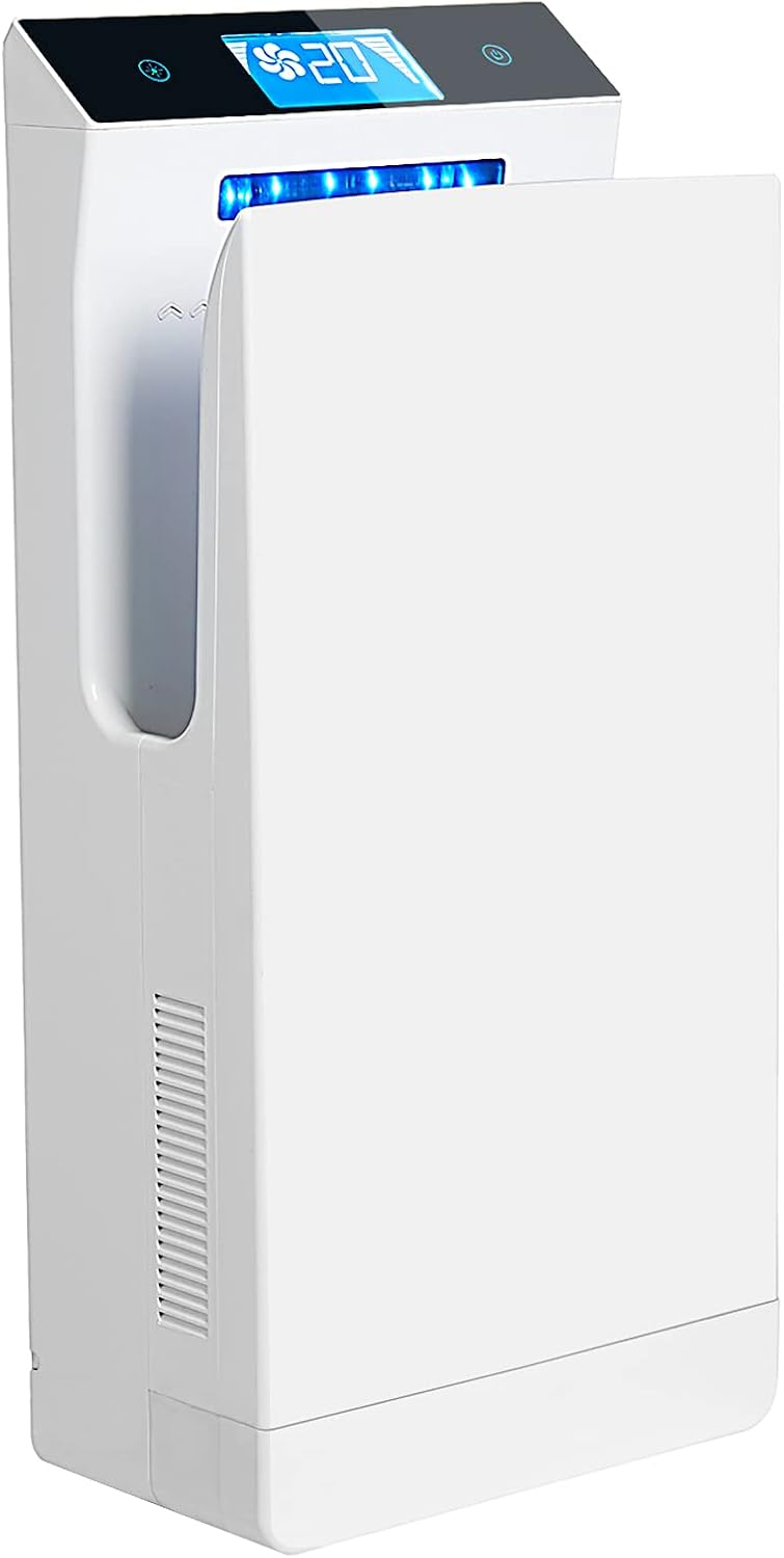 QL Händetrockner, 110 m, 1350 W, Weiss, Elektrisch UVC HEPA-Filter /s LCD Touch