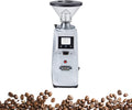 JINTVO Kaffeemaschine, 200 W, 60 Mm, Silber/Weiss, Touchscreen-Kaffeemühle, Elektrische Mehrgang-Mühle, 19 Mahlstufen