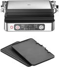 Braun Elektrogrill, 2200 W, Braun/Schwarz/Silber, MultiGrill 9 Pro CG 9140, mit 2 Unabhängigen Thermostaten, 3 Kochpositionen