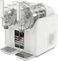 SHUMIAO Eismaschine, Weiss, Slush-Maschine und Softeismaschine 2 in 1, Profi Slush Ice Maker mit Doppelbehälter