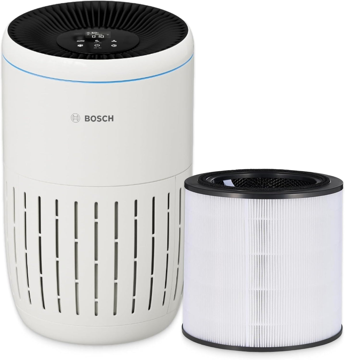 Bosch Thermotechnik Dunstabzugshaube, 37,5 m, 180 m, Weiss, Air 2000i App-gesteuerter Luftreiniger + Air 2000 Filter